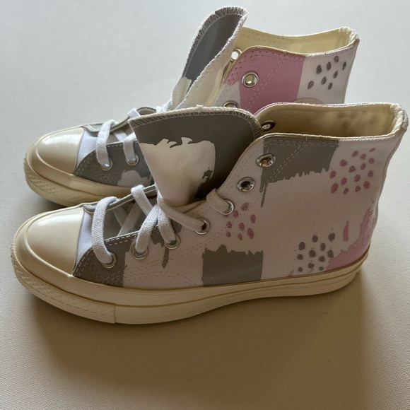 New Converse Chuck Taylor Hi Abstract Print‎ Sneakers Unisex Men 5.5 Women 7.5 - Picture 1 of 8